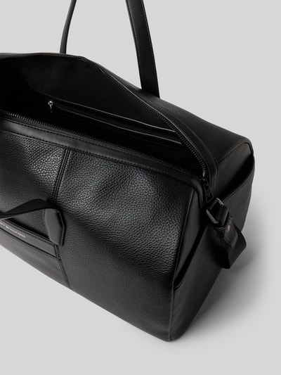 Tommy Hilfiger Duffle Bag in Leder-Optik Modell 'TH CORP' Black 4