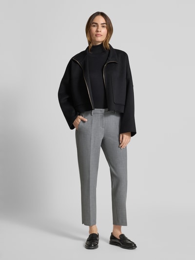 Cambio Stoffhose mit Bügelfalte Modell 'KRYSTAL' Hellgrau Melange 1