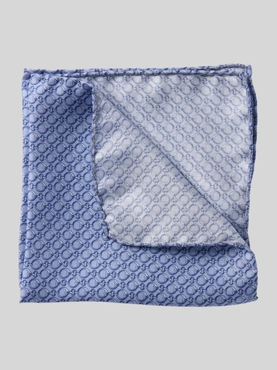 Gierremilano Seideneinstecktuch mit eingefasstem Saum Bleu 1