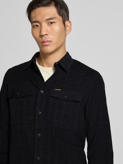 PME Legend Freizeithemd mit Knopfleiste Black 3