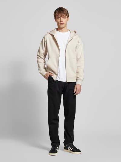 Jack & Jones Regular fit chino met ceintuurlussen, model 'KANE' Zwart - 1