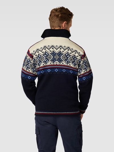 Dale of Norway Sweter z dzianiny ze stójką model ‘Vail’ Granatowy 5