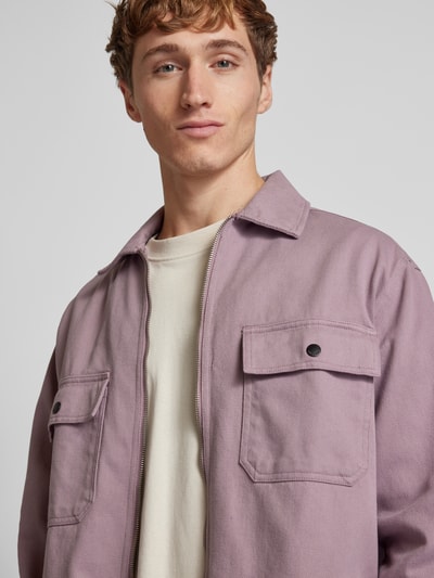 Only & Sons Relaxed fit overhemdjack met kentkraag, model 'STEAM' Rosé - 3