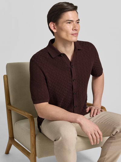 BOSS Relaxed Fit Freizeithemd aus reiner Baumwolle Modell 'NAPPO' Mittelbraun 3