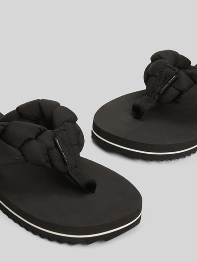 Tommy Hilfiger Zehentrenner mit geflochtenem Riemen Black 4