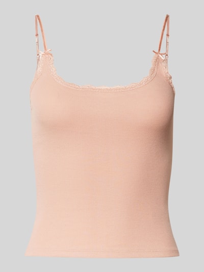 Review Trägertop in Ripp-Optik Altrosa 2