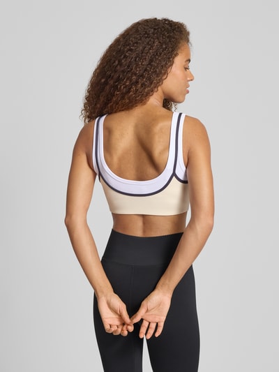 P.E Nation Sportbeha in dubbele-laagsjeslook, model 'FORWARD' Marineblauw - 5