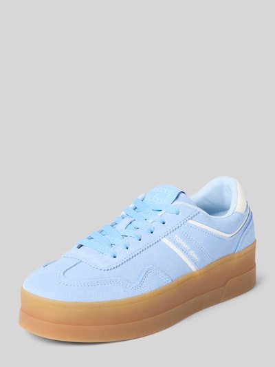 Tommy Jeans Low Top Sneaker mit aus Wildleder Modell 'THE GREENWICH' Hellblau 1