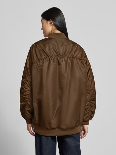 miss goodlife Oversized Bomberjacke mit Stehkragen Mittelbraun 5