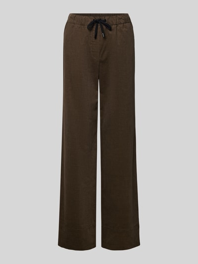 Marc Cain Cordhose mit elastischem Bund Khaki 2