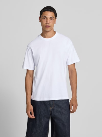 JACK & JONES Regular Fit T-Shirt mit Rundhalsausschnitt Weiss 4