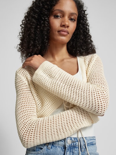 Vero Moda Bolero in unifarbenem Design Modell 'MADERA' Beige 3