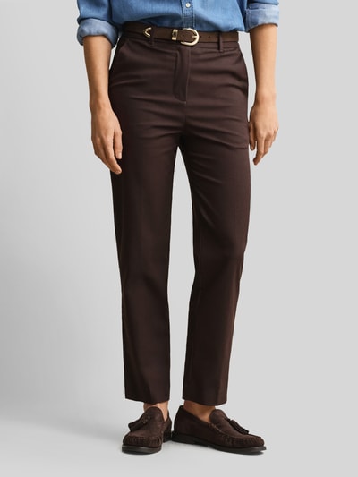 GANT Slim Fit Hose aus Baumwoll-Mix in 7/8-Länge Dunkelbraun 3
