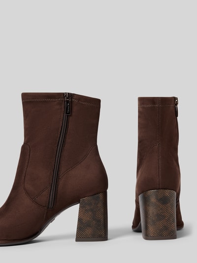 Tamaris Stiefeletten mit Blockabsatz  Dunkelbraun 2