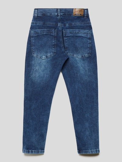 Blue Effect Loose Fit Jeans mit Label-Detail Dunkelblau 3