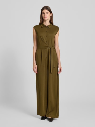 Zero Jumpsuit mit Knopfleiste Oliv 4