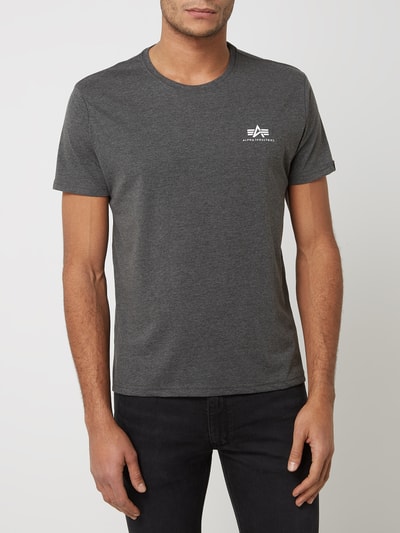 Alpha Industries T-Shirt mit Logo-Print  Anthrazit 4