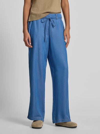 b.young Wide Leg Jeans mit Bindegürtel Modell 'KOSMO' Dunkelblau 4