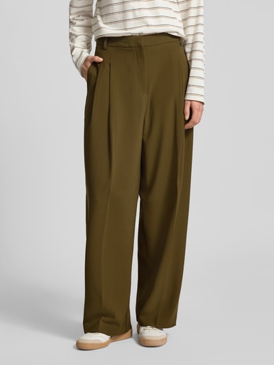 MANGO Stoffhose mit Gesäßtaschen Modell 'GABRIELA' Khaki 4