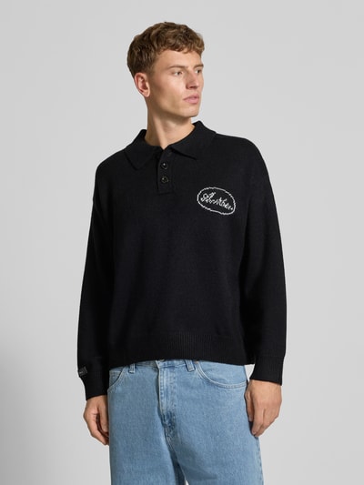 ANOTHER COTTON LAB Strickpullover mit Label-Details Black 4