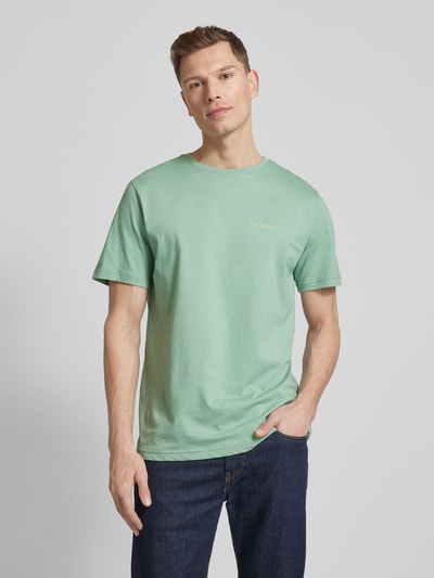 Mazine T-Shirt mit Label-Print Modell 'Stundon' Mint 4