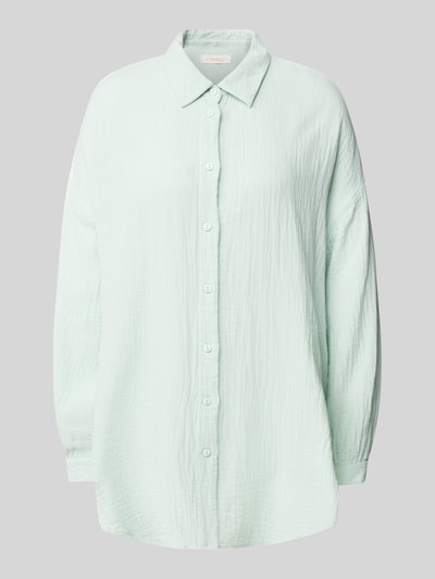 Only Oversized Bluse aus reiner Baumwolle Modell 'THYRA' Mint 1