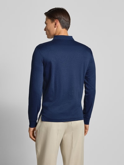 Polo Ralph Lauren Slim Fit Poloshirt in Logo-Stitching Dunkelblau 5