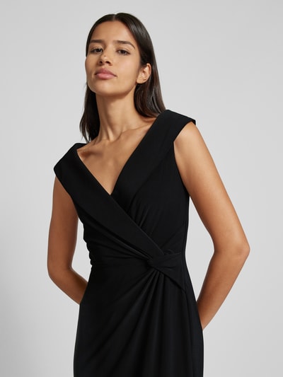 Lauren Ralph Lauren Abendkleid mit Knotendetail Modell 'LEONIDAS' Black 3