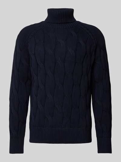 SELECTED HOMME Strickpullover mit Rollkragen Modell 'CALLO' Dunkelblau 2