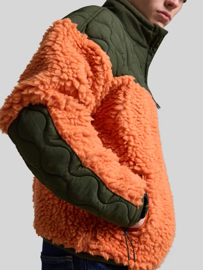 Polo Ralph Lauren Sweatshirt mit kontrastierendem Steppeinsatz aus Nylon Orange 6