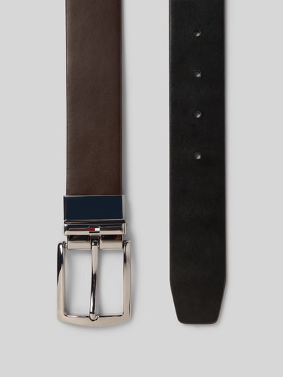 Tommy Hilfiger Ledergürtel mit Logo-Prägung Dunkelbraun 3