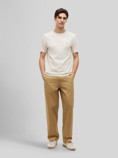 Tommy Hilfiger Regular Fit T-Shirt aus reiner Baumwolle Offwhite 1