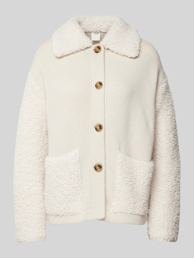 Marella Leinenjacke mit Teddyfell Modell 'SPIRA' Offwhite 2