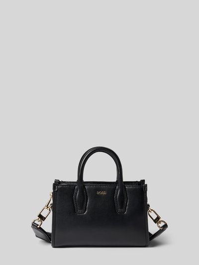 BOSS Torba na ramię z detal z logo model 'Sandy SM Tote' Czarny 1