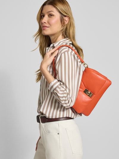 Tommy Hilfiger Torba na ramię ze skóry owczej nappa Terakotowy 1