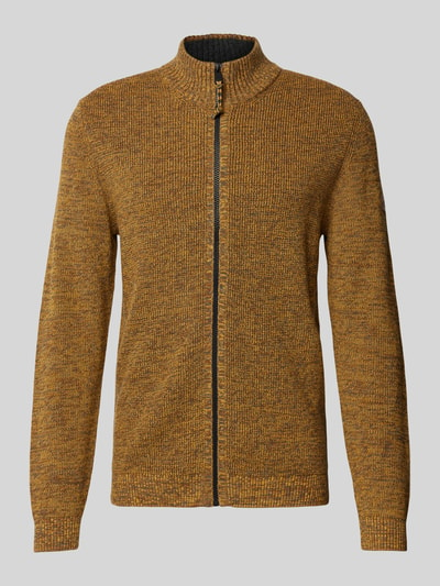 camel active Strickjacke mit Reißverschluss Dunkelgelb 2