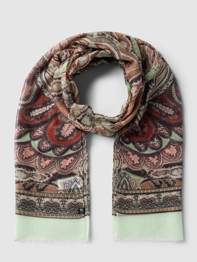 Fraas Schal mit Paisley-Muster und rechteckiger Form Hellgruen 1