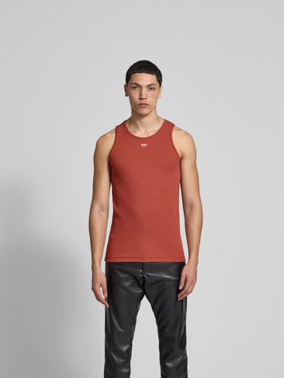 Diesel Tanktop mit Label-Detail Hellrot 4