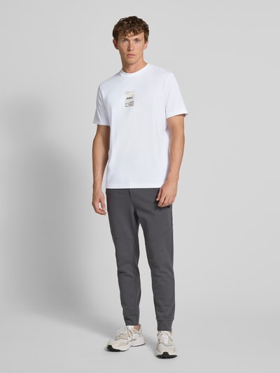 BOSS Green Regular Fit T-Shirt aus Baumwoll-Mix Weiss 1