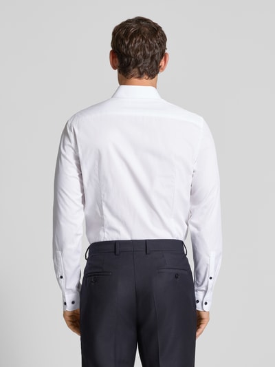 Jake*s Slim Fit Businesshemd mit Kentkragen Weiss 5