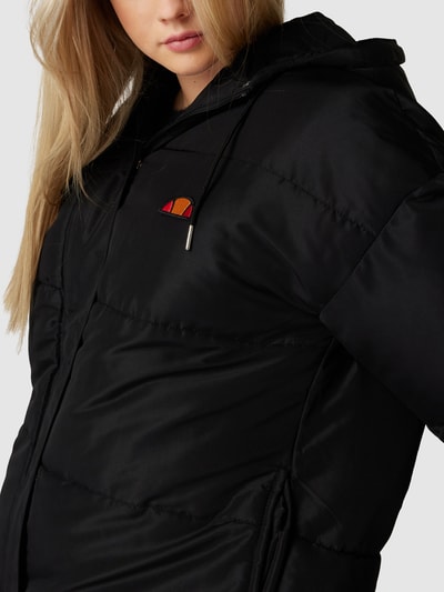 Ellesse Gewatteerd jack met logostitching, model 'PEJO' Zwart - 3
