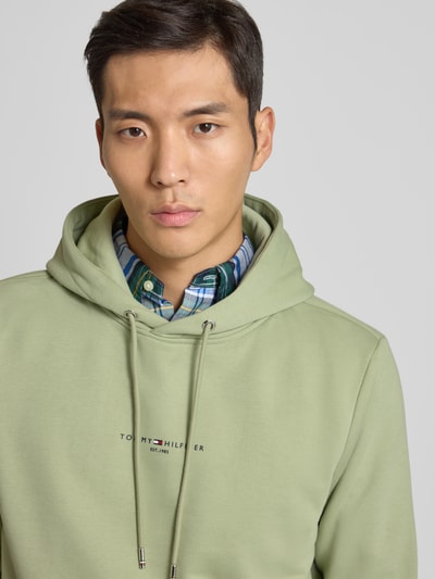 Tommy Hilfiger Regular fit hoodie van katoenmix Mintgroen - 3