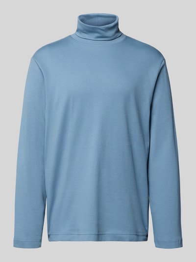 Tom Tailor Regular fit coltrui van katoenmix Jeansblauw - 2