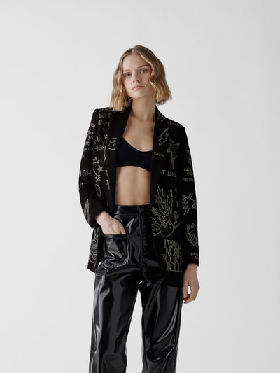 Zadig & Voltaire Blazer mit Strasssteinbesatz Schwarz 4