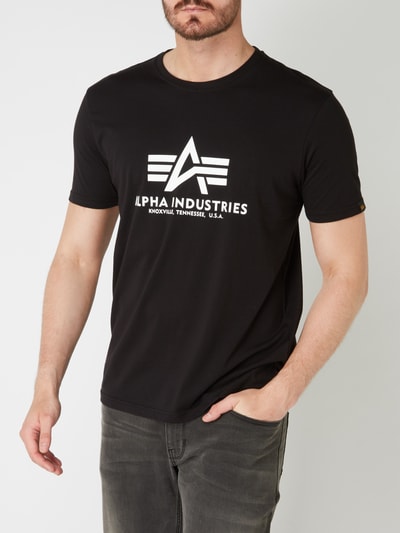 Alpha Industries T-Shirt mit Logo-Print Black 3