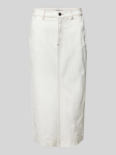 Ivy Oak Jeansrok met riemlussen, model 'STEFANIE' Offwhite - 2