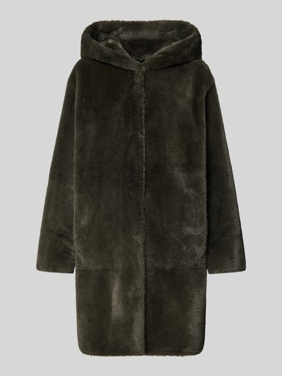 Beaumont Amsterdam Płaszcz ze sztucznego futra z kapturem Oliwkowy 2