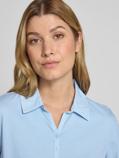 s.Oliver RED LABEL Regular Fit Jersey-Polo aus reiner Baumwolle Bleu 3