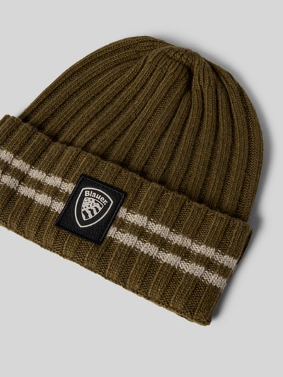 Blauer Usa Beanie van een mix van viscose en kasjmier Olijfgroen - 2