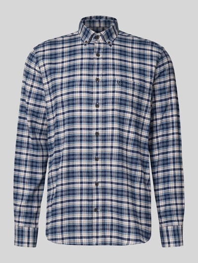 bugatti Freizeithemd mit Knopfleiste Marine 2